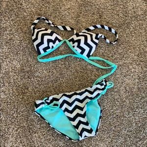 Chevron swim suit